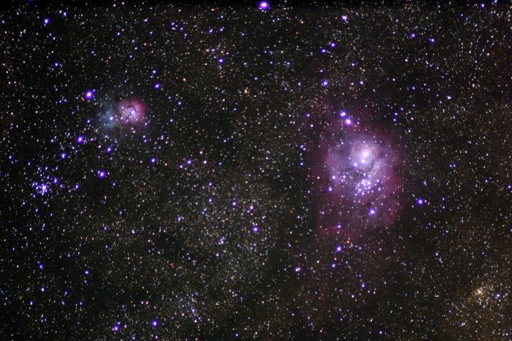 a star in the middle of the night