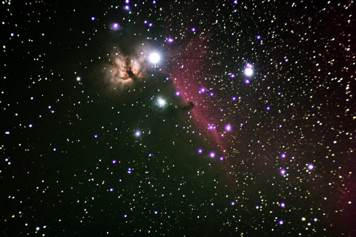 a star in the middle of the night